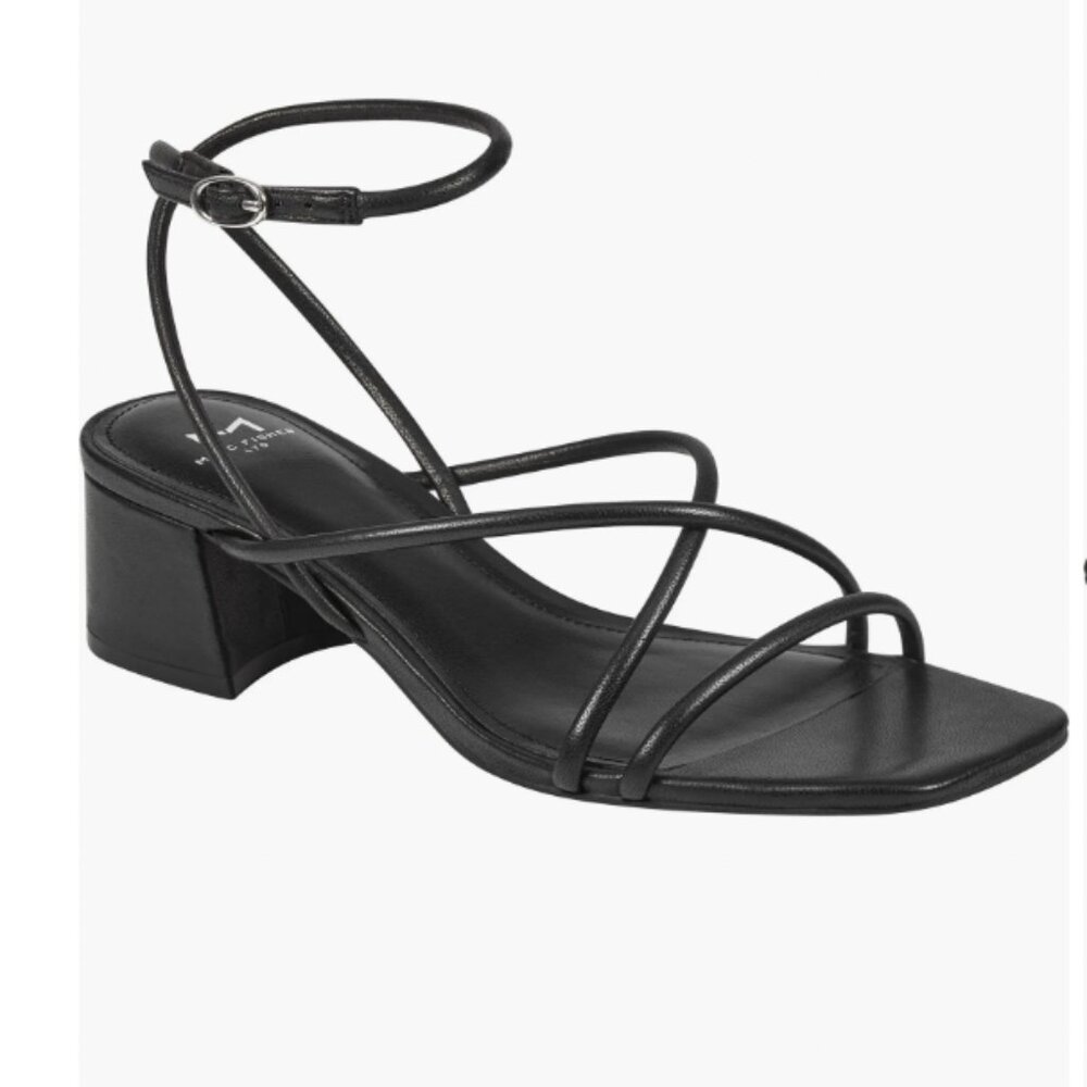 Marc Fisher Jared Ankle Strap Sandal in Black Size 9